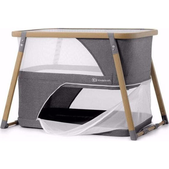 Kinderkraft Sofi mazuļu ceļojumu gultiņa manēža Grey
