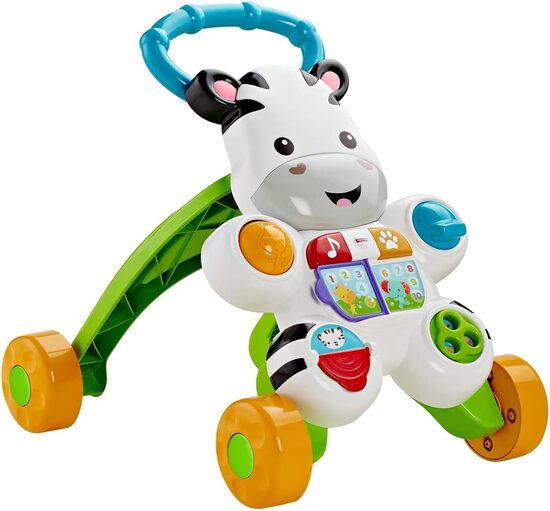 Fisher-Price DLD91 Zebra Primi staigulis ar skaņu un gaismu ITĀĻU VALODĀ!