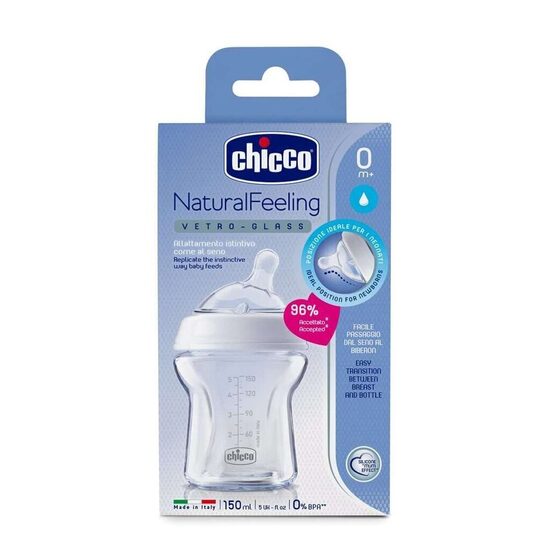 Chicco Natural Feeling pudelīte 150 ml 0+