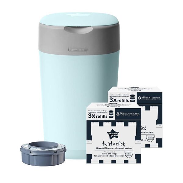 Tommee Tippee Twist and Click ar 6 kasetēm, zaļš