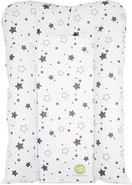 BabyCalin Grey Star pārtinamā virsma