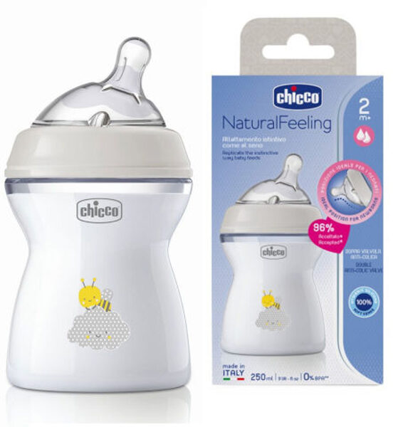 Chicco Natural Feeling pudelīte, 250ml