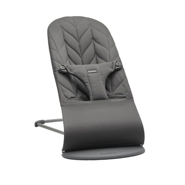 BabyBjorn Bouncer šūpuļkrēsls Anthracite Woven, Petal Quilt